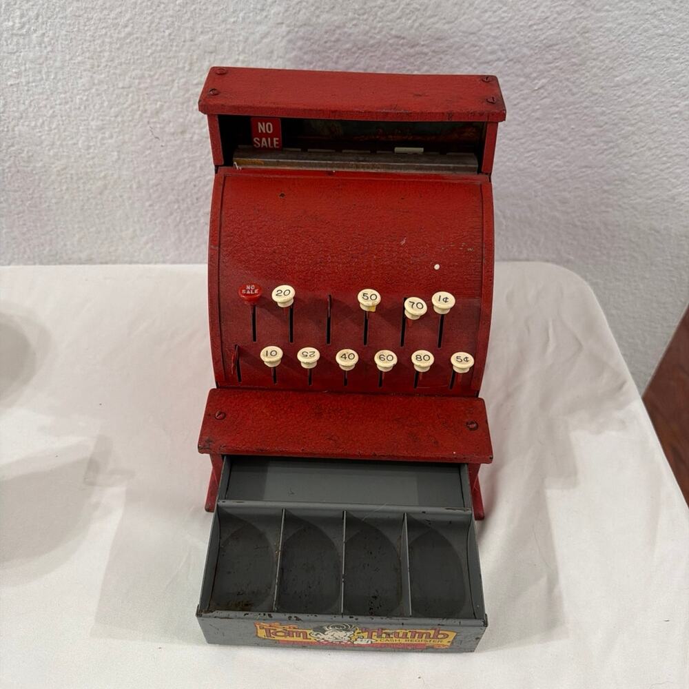 Vintage Tom Thumb Toy Cash Register - Western Stamping Co.
